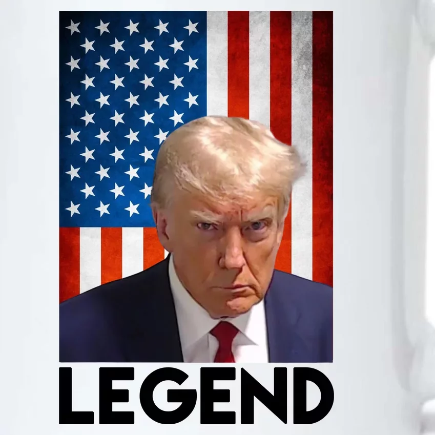 President Trump Legend American Flag Black Color Changing Mug