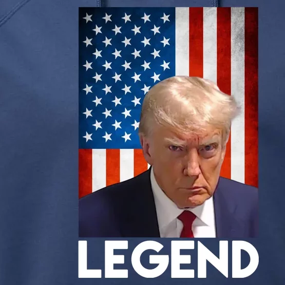 President Trump Legend American Flag Performance Fleece Hoodie