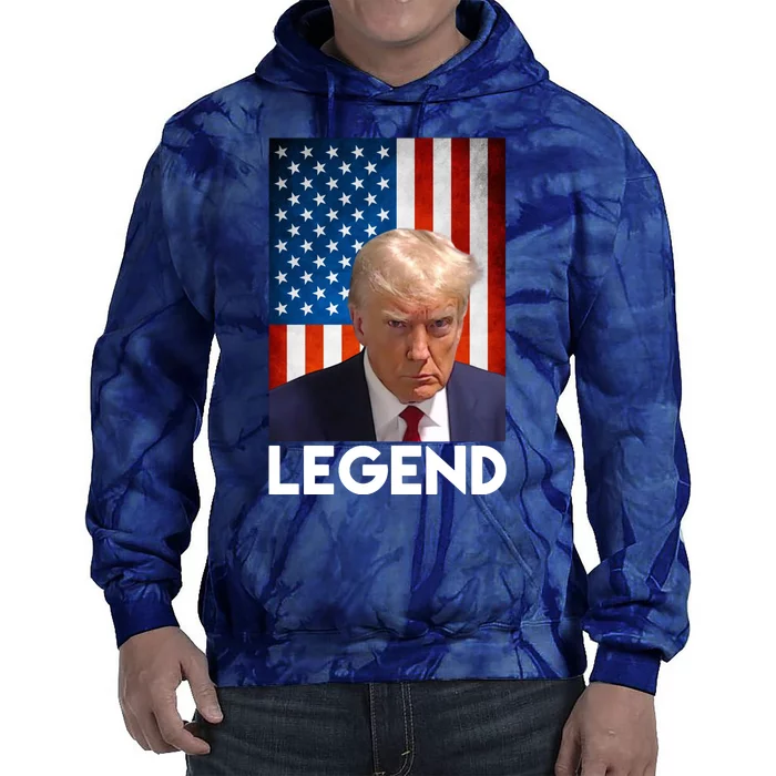 President Trump Legend American Flag Tie Dye Hoodie