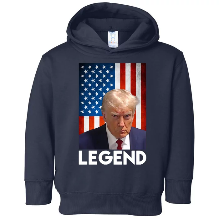 President Trump Legend American Flag Toddler Hoodie