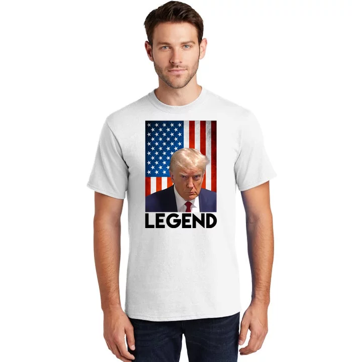 President Trump Legend American Flag Tall T-Shirt