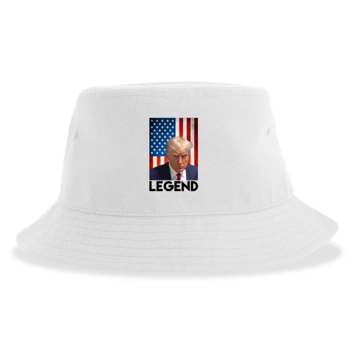 President Trump Legend American Flag Sustainable Bucket Hat