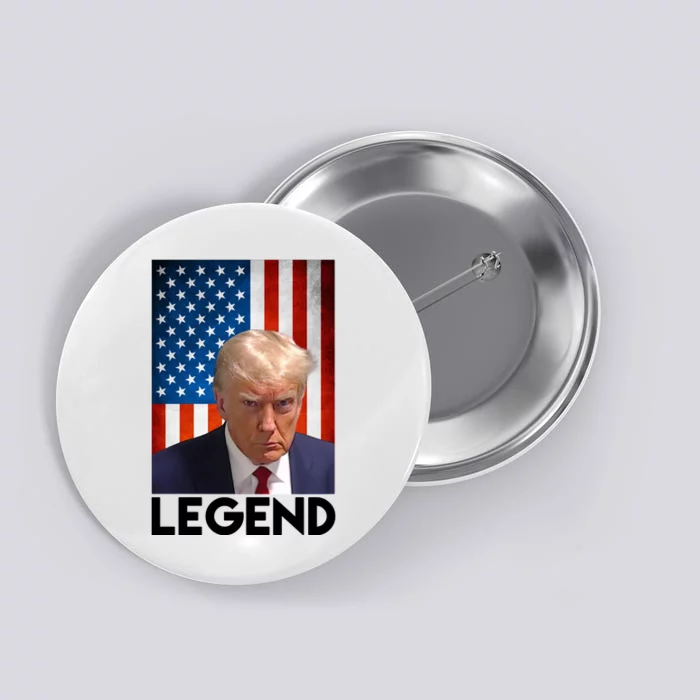 President Trump Legend American Flag Button