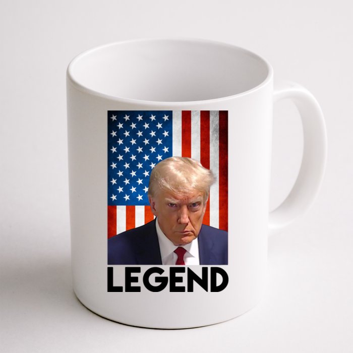 President Trump Legend American Flag Front & Back Coffee Mug