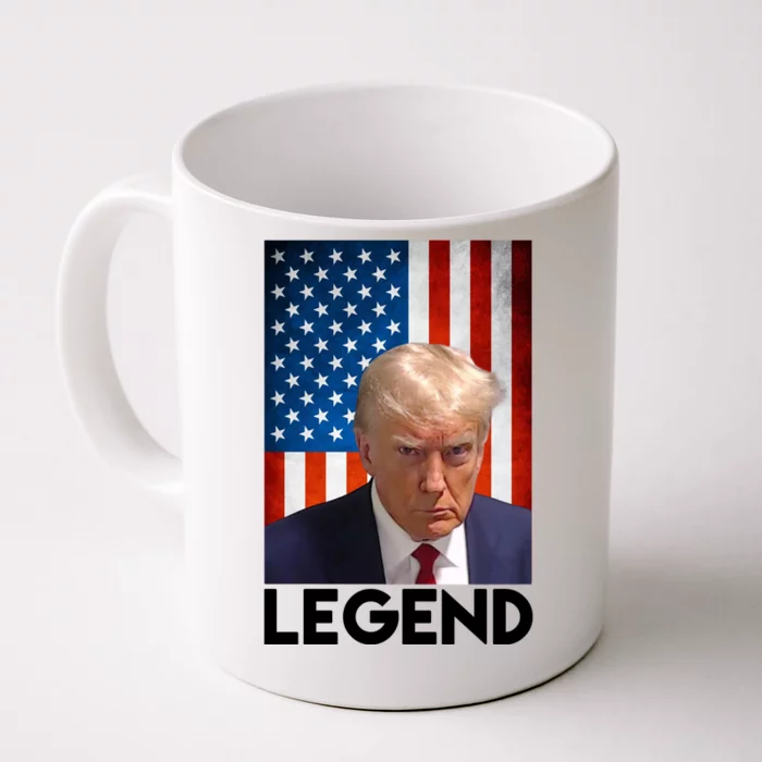 President Trump Legend American Flag Front & Back Coffee Mug