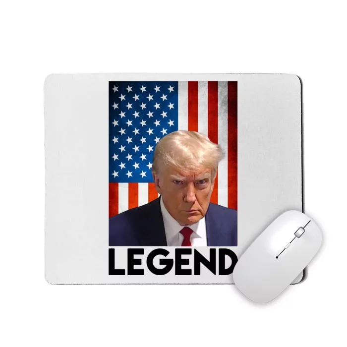 President Trump Legend American Flag Mousepad