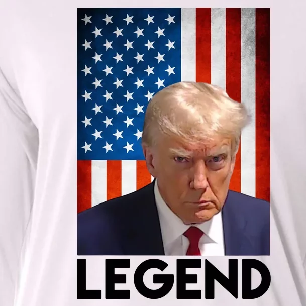 President Trump Legend American Flag Cooling Performance Long Sleeve Crew