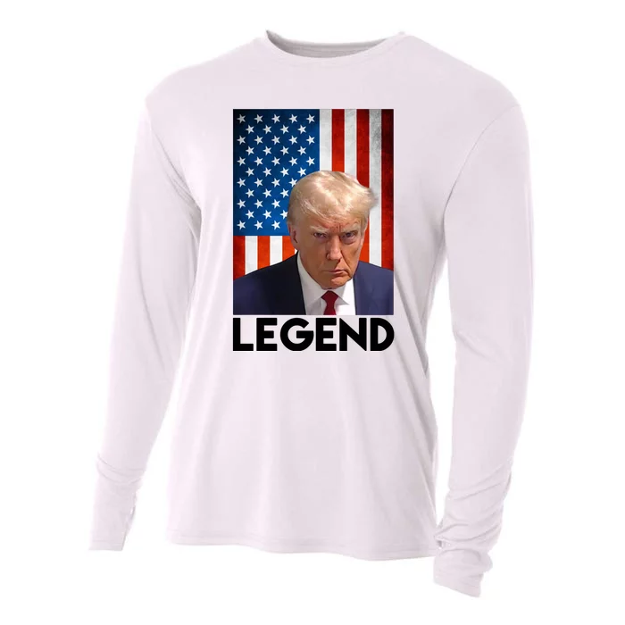 President Trump Legend American Flag Cooling Performance Long Sleeve Crew