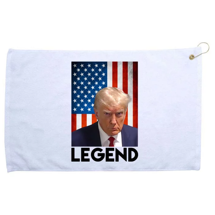 President Trump Legend American Flag Grommeted Golf Towel