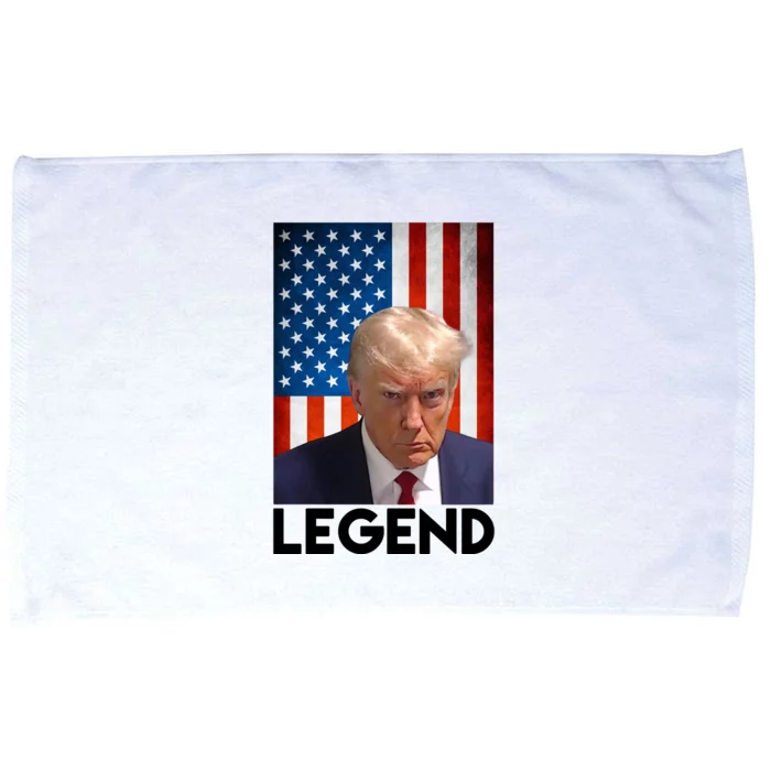 President Trump Legend American Flag Microfiber Hand Towel