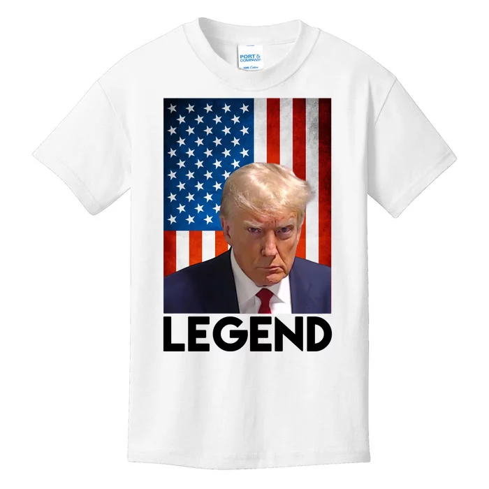 President Trump Legend American Flag Kids T-Shirt