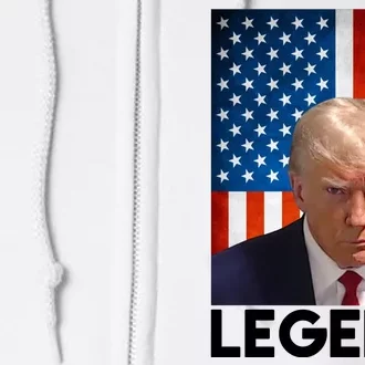 President Trump Legend American Flag Full Zip Hoodie