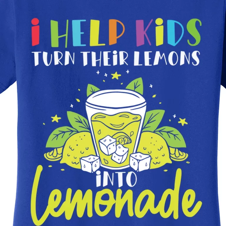 Pediatric Therapist Lemons To Lemonade Occupational Therapy Cute Gift Women's T-Shirt