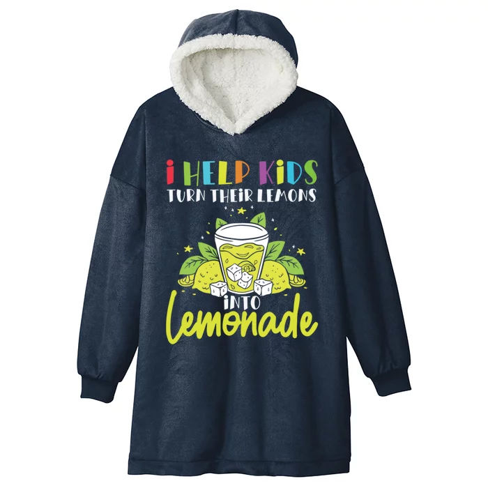 Pediatric Therapist Lemons To Lemonade Occupational Therapy Cute Gift Hooded Wearable Blanket