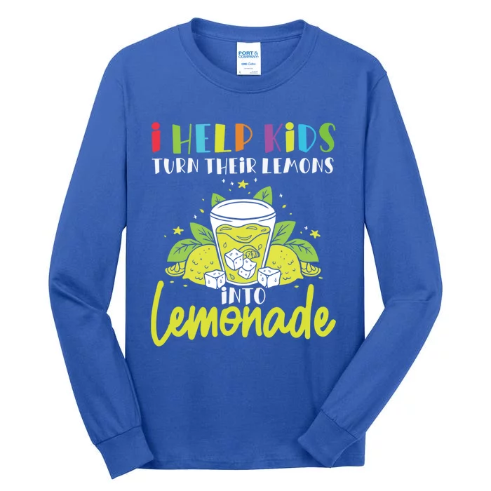 Pediatric Therapist Lemons To Lemonade Occupational Therapy Great Gift Tall Long Sleeve T-Shirt