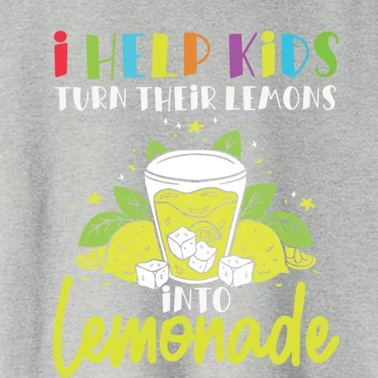 Pediatric Therapist Lemons To Lemonade Occupational Therapy Great Gift Women's Crop Top Tee