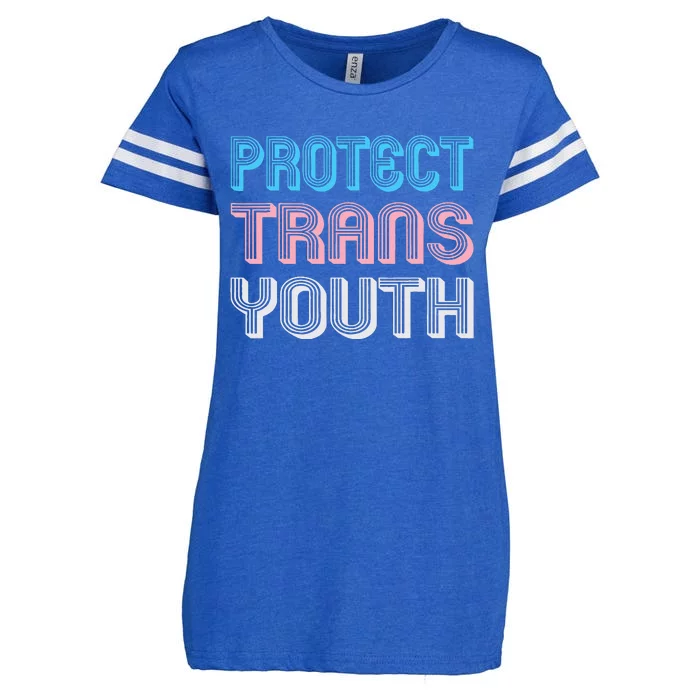 Protect Tran Lgbt Pride Enza Ladies Jersey Football T-Shirt