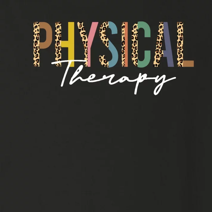 Physical Therapy Leopard Physical Therapist Pt Month Toddler Long Sleeve Shirt