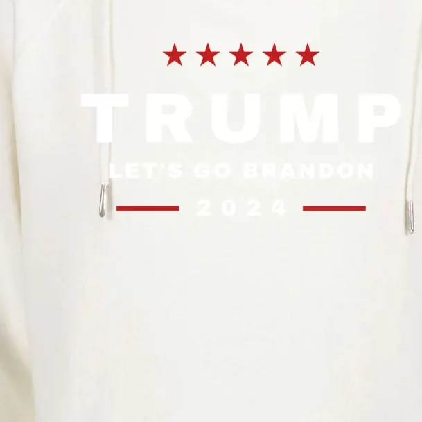 President Trump LetS Go Brandon 4th Of July 2024 Maga Gift Womens Funnel Neck Pullover Hood