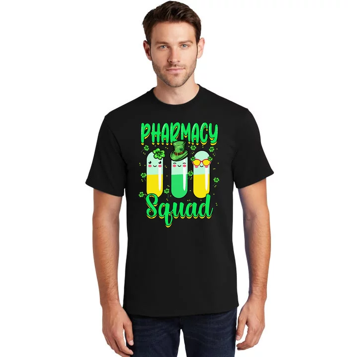 Pharmacy Tech Love St Patricks Day Gnome Leopard Tall T-Shirt