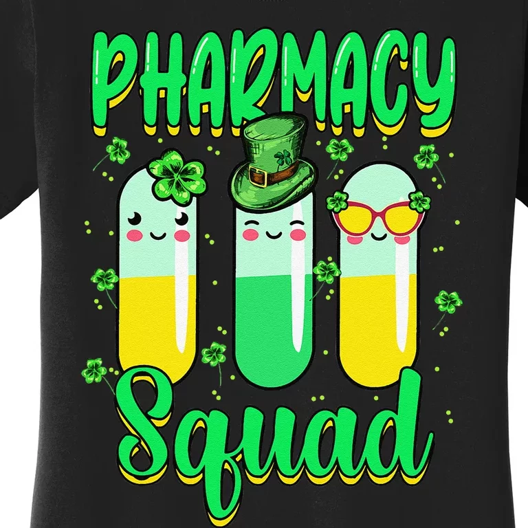 Pharmacy Tech Love St Patricks Day Gnome Leopard Women's T-Shirt