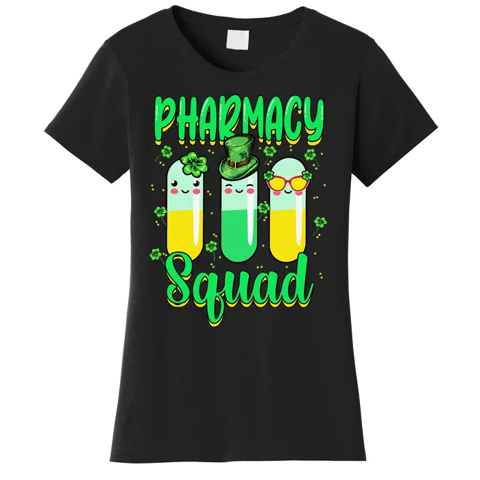 Pharmacy Tech Love St Patricks Day Gnome Leopard Women's T-Shirt