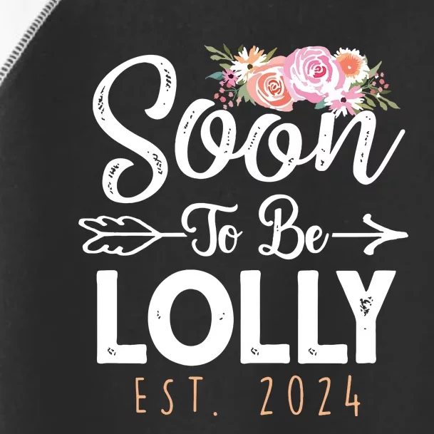 Promoted To Lolly 2024 Mothers Day Soon To Be Grandma 2024 Toddler Fine Jersey T-Shirt