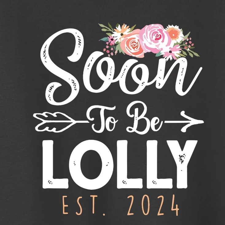 Promoted To Lolly 2024 Mothers Day Soon To Be Grandma 2024 Toddler T-Shirt