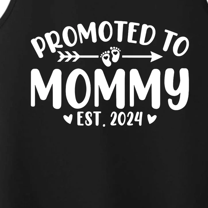 Promoted To Mommy 2024 Soon To Be Mom Baby Reveal To New Mom Performance Tank