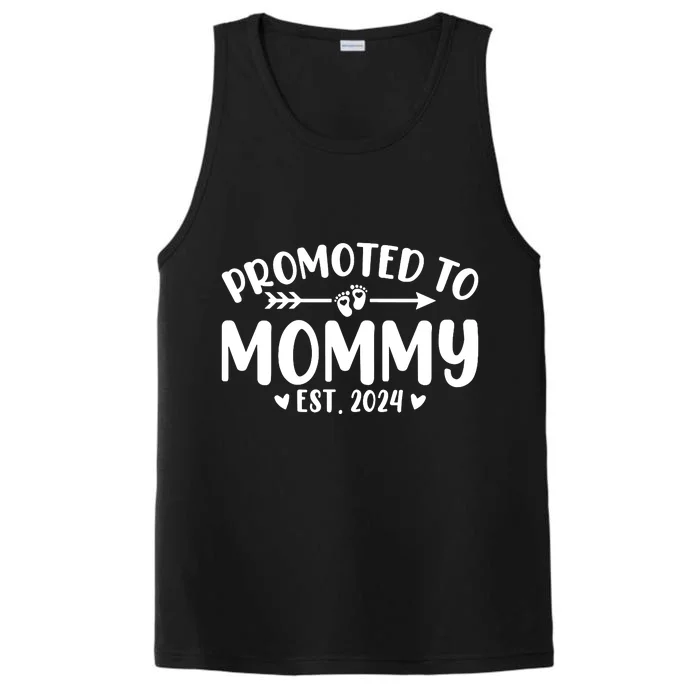 Promoted To Mommy 2024 Soon To Be Mom Baby Reveal To New Mom Performance Tank