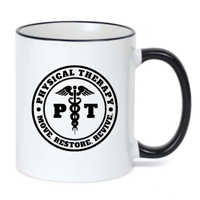 PT Therapist Medical Physical Therapy Black Color Changing Mug