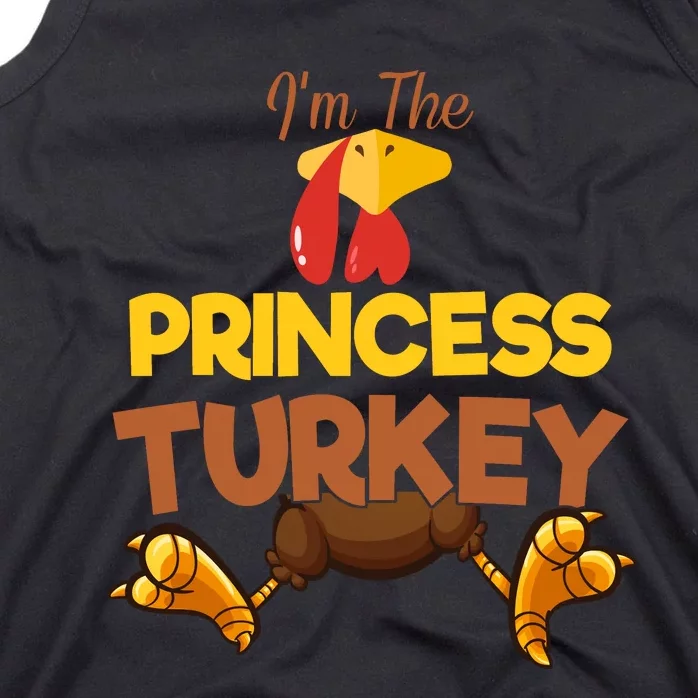 Princess Turkey Matching Family Group Thanksgiving Gifts Tank Top