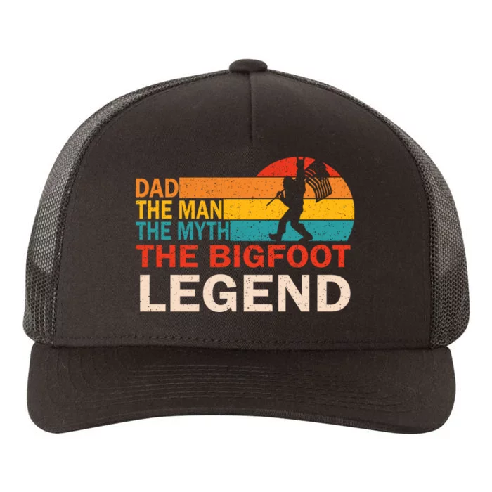 Pops The Man The Myth The Legend Fathers Vintage Yupoong Adult 5-Panel Trucker Hat