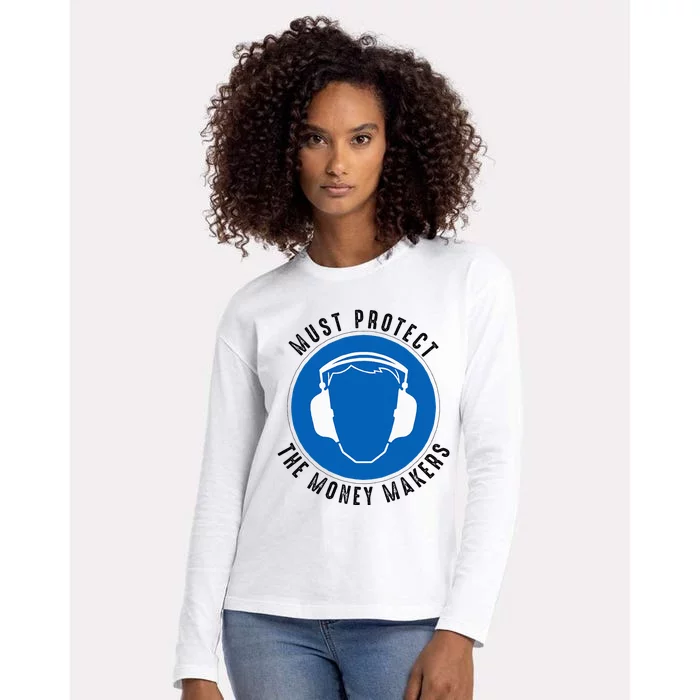 Protect The Money Makers Womens Cotton Relaxed Long Sleeve T-Shirt