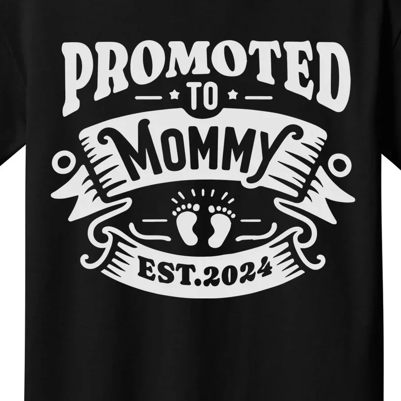 Promoted To Mommy 2024 Cute Kids T-Shirt