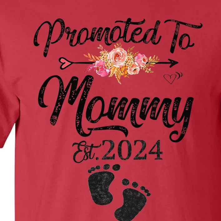 Promoted To Mommy 2024 MotherS Day Soon To Be Mom Pregnancy Tall T-Shirt