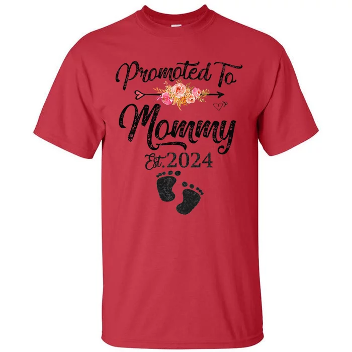 Promoted To Mommy 2024 MotherS Day Soon To Be Mom Pregnancy Tall T-Shirt