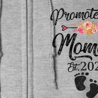 Promoted To Mommy 2024 MotherS Day Soon To Be Mom Pregnancy Full Zip Hoodie