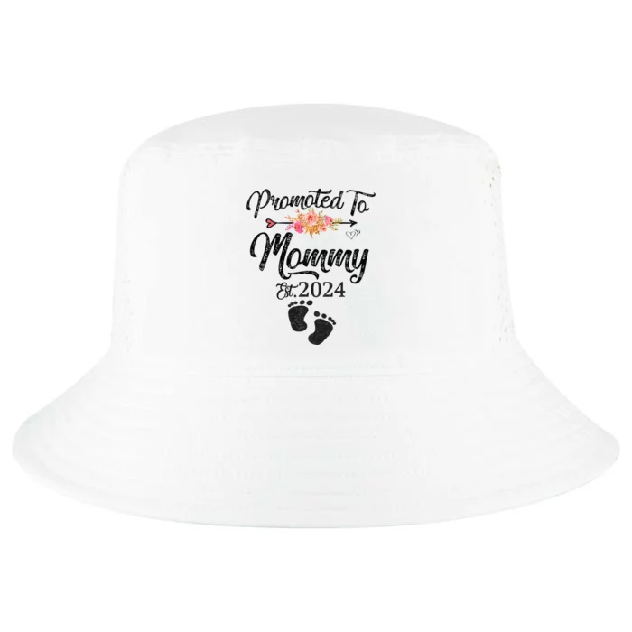 Promoted To Mommy 2024 MotherS Day Soon To Be Mom Pregnancy Cool Comfort Performance Bucket Hat