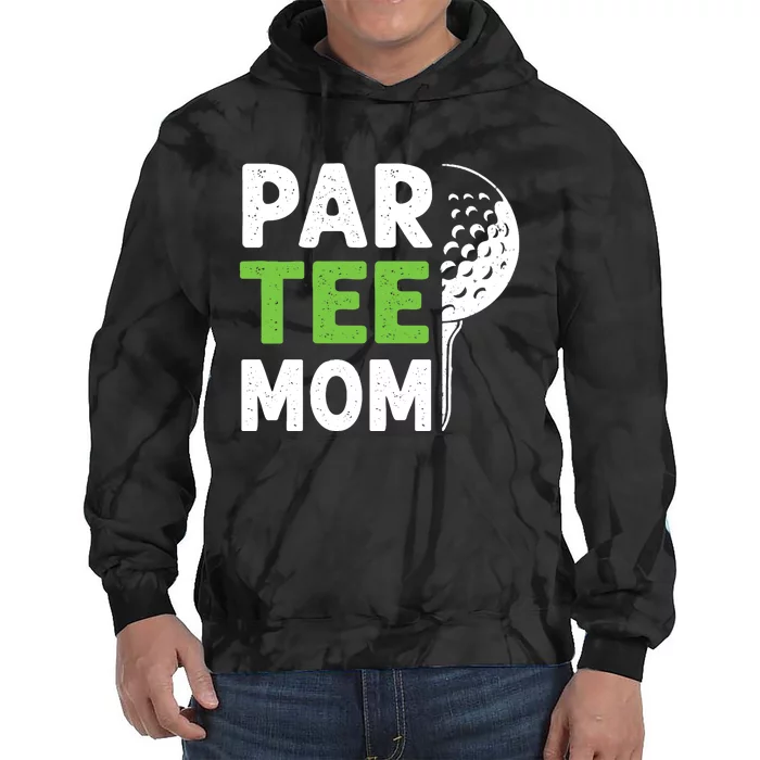 Par Tee Mom Funny Golf Pun Vintage Golfing Quote Party Retro Premium Tie Dye Hoodie