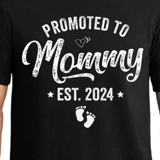 Promoted To Mommy Est 2024 Soon To Be Mom 2024 MotherS Day Pajama Set