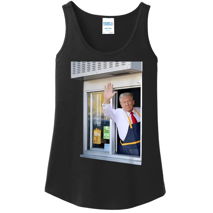 President Trump Makes French Fries Ladies Essential Tank