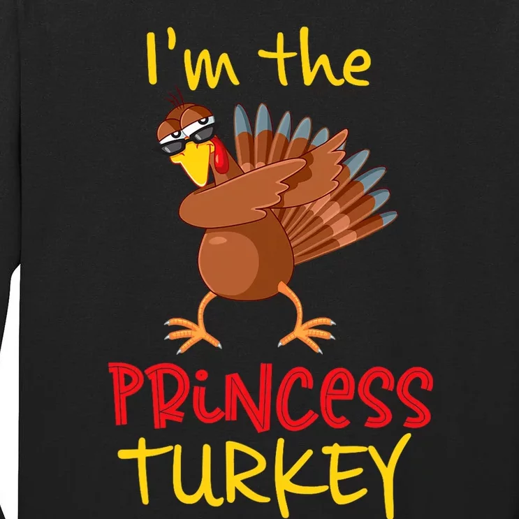 Princess Turkey Matching Family Group Thanksgiving Party Tall Long Sleeve T-Shirt