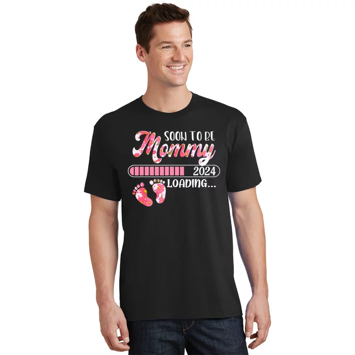 Promoted To Mommy Est 2024 New Mom First Mommy T-Shirt