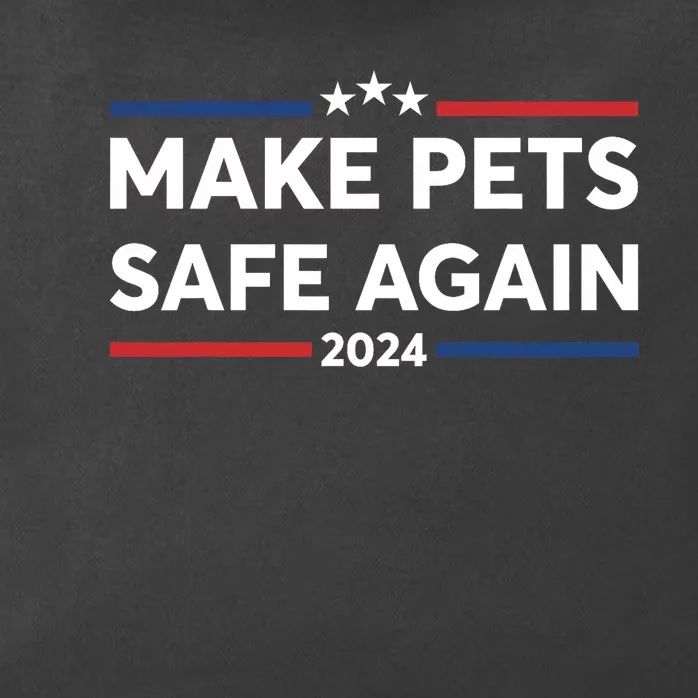 Pro Trump Make Pets Safe Again Trump Harris Debate Eating The Dogs Cat Zip Tote Bag