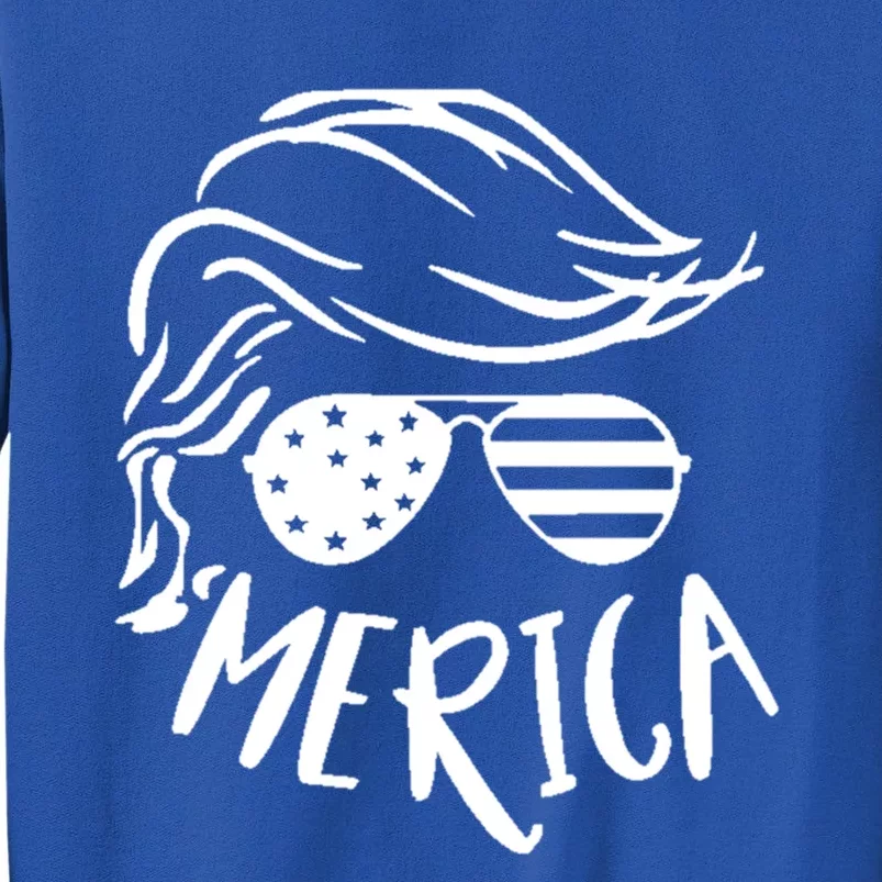 President Trump Merica Great Gift Tall Sweatshirt