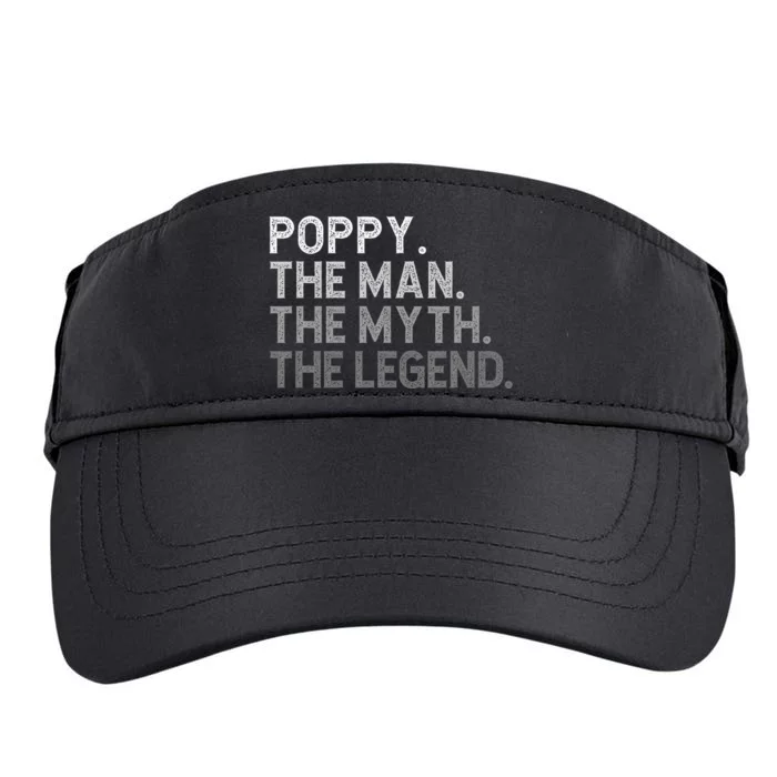 POPPY The Man The Myth The Legend Father's Day Funny Adult Drive Performance Visor