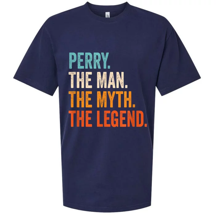 Perry The Man The Myth The Legend First Name Perry Sueded Cloud Jersey T-Shirt