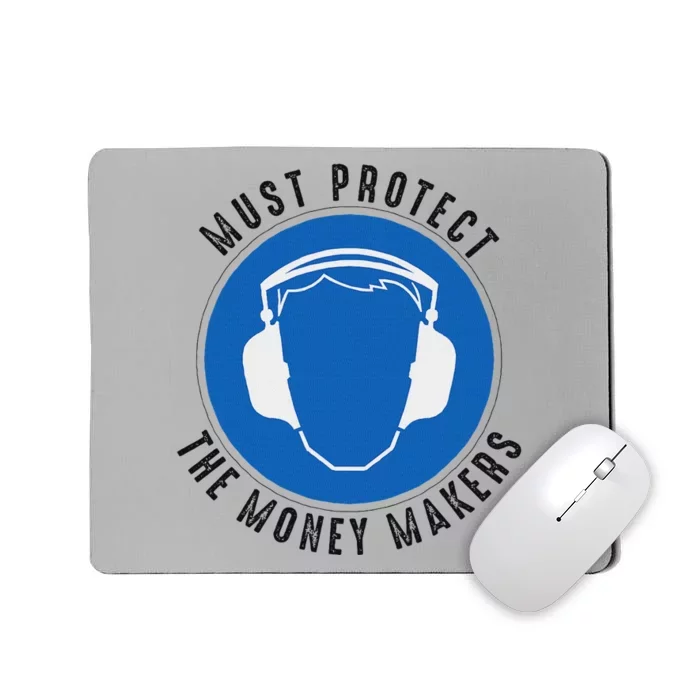 Protect The Money Makers Bold Statement Design Mousepad