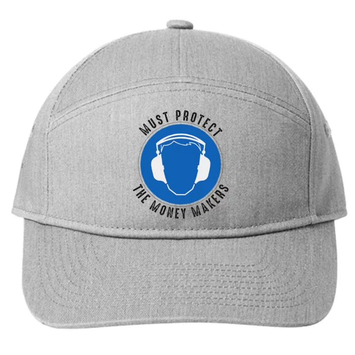 Protect The Money Makers Bold Statement Design 7-Panel Snapback Hat